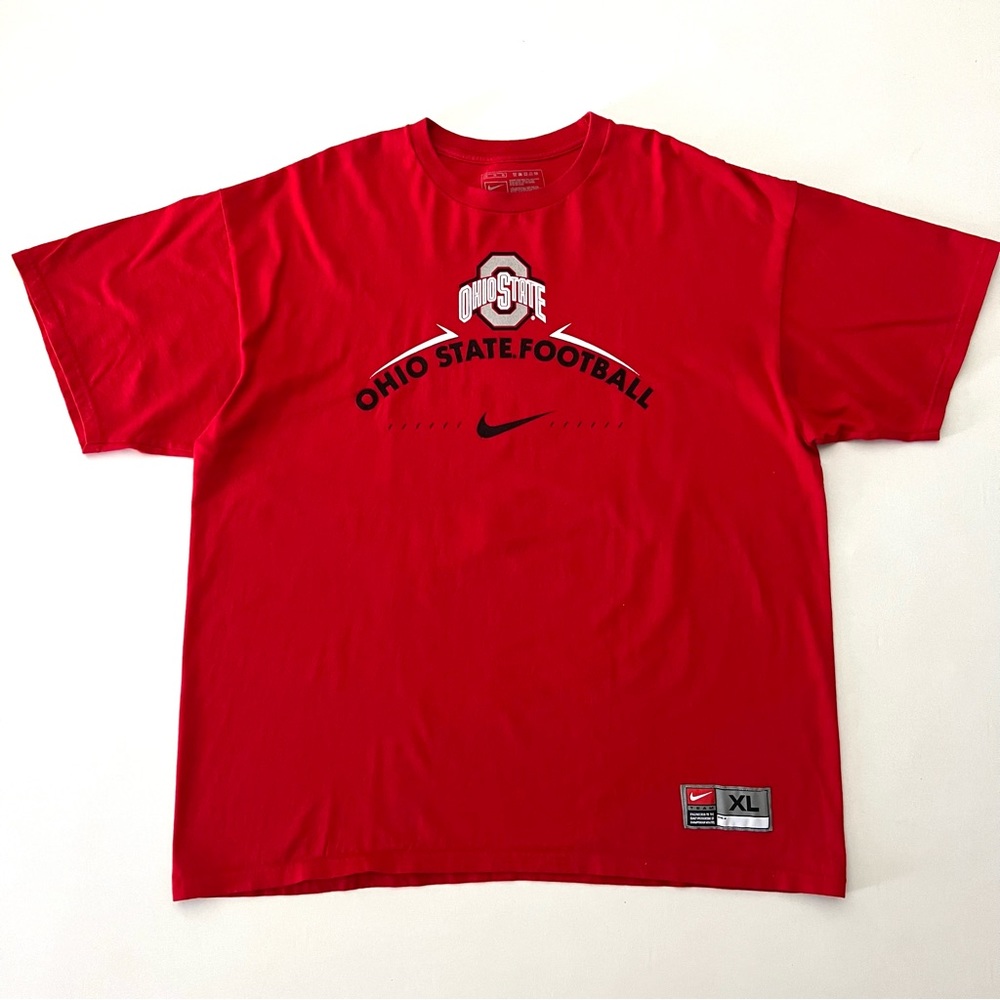 Nike Team Ohio State Football Red T-Shirt Men’s Size XL